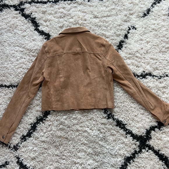 BLANKNYC cropped hazelnut suede jacket small - Picture 6 of 8